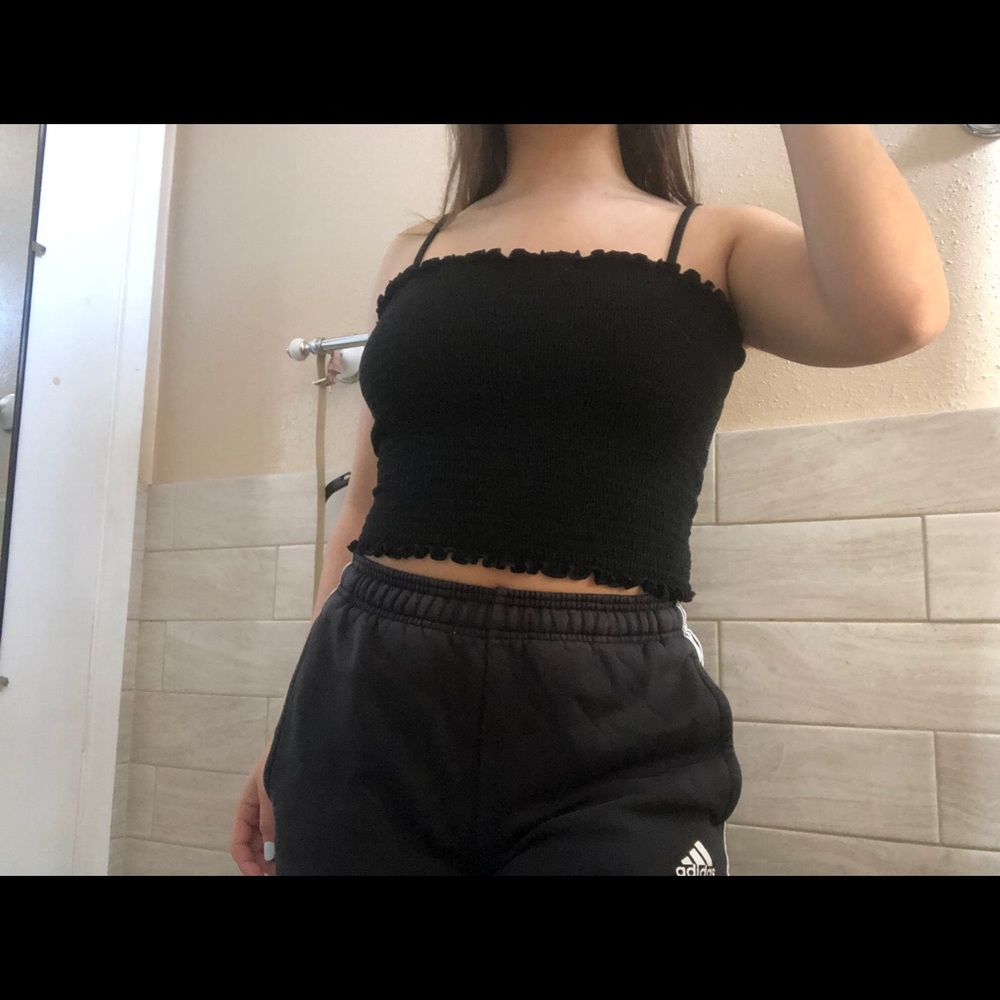 Black crop top